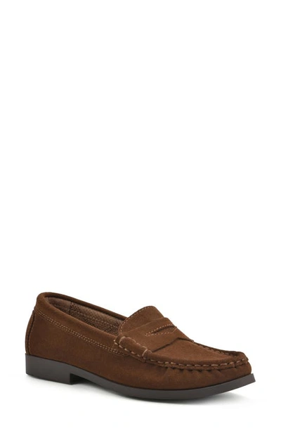 White Mountain Footwear Cashews Penny Loafer In Hazel/ Suede