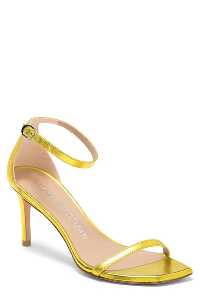 Stuart Weitzman Nudistcurve 75 Sandal In Key Lime