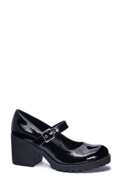 Dirty Laundry Lucky Lug Sole Mary Jane Pump In Black