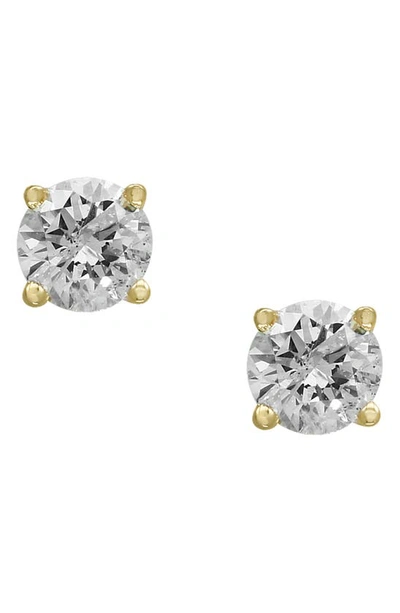 Effy 14k White Gold Round Diamond Stud Earrings In Gray