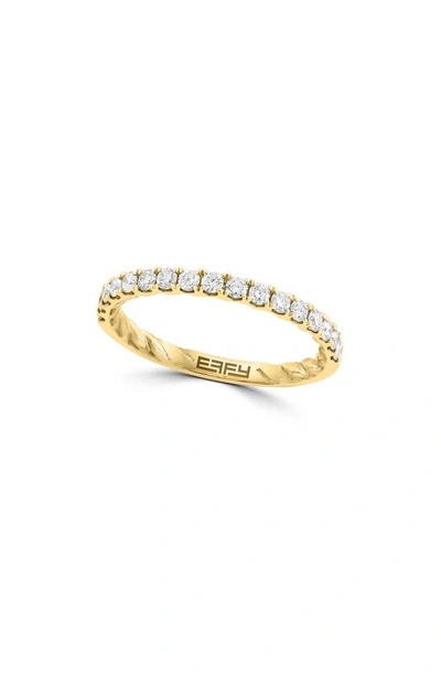 Effy 14k Yellow Gold Diamond Stackable Ring