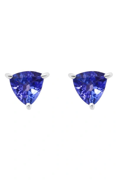 Effy Sterling Silver Tanzanite Stud Earrings In Purple