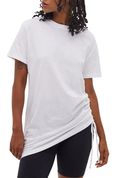 Bench Orsett Ruched Organic Cotton T-shirt In Bright White