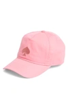 Kate Spade Spade Logo Baseball Cap In Butterfly Pink