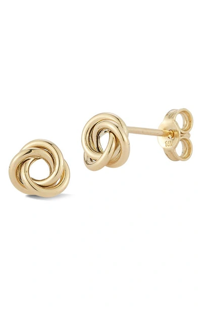 Ember Fine Jewelry 14k Yellow Gold Love Knot Stud Earrings