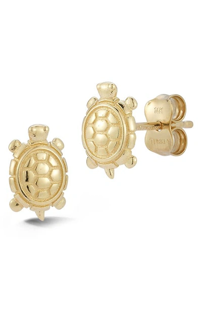 Ember Fine Jewelry 14k Yellow Gold Turtle Stud Earrings