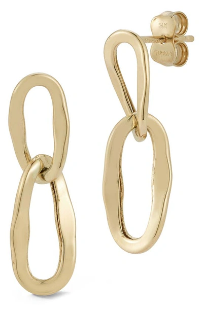 Ember Fine Jewelry Link Drop Earrings In Gold