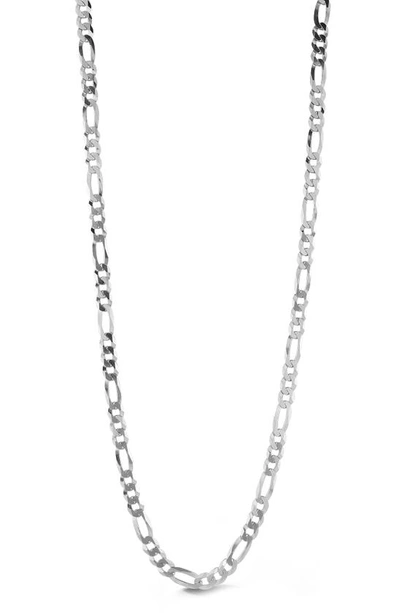Yield Of Men Sterling Silver 5mm Figaro Chain Necklace