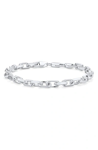Bling Jewelry Thick Chain Bracelet In Silver