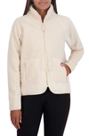 Sage Collective Faux Shearling City Cropped Jacket In Brazilian Sand