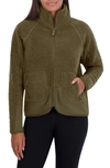 Sage Collective Faux Shearling City Cropped Jacket In Beech