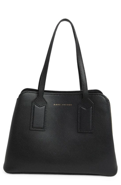 Marc Jacobs The Editor 38 Pebble Leather Tote Bag In Black | ModeSens