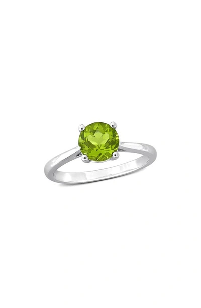 Delmar Peridot Solitaire Ring In Green