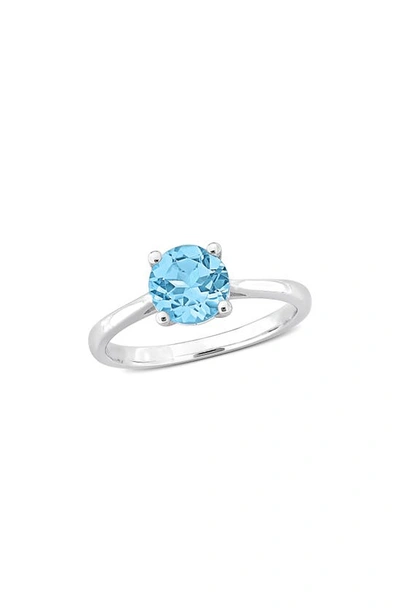 Delmar Sky Blue Topaz Solitaire Ring