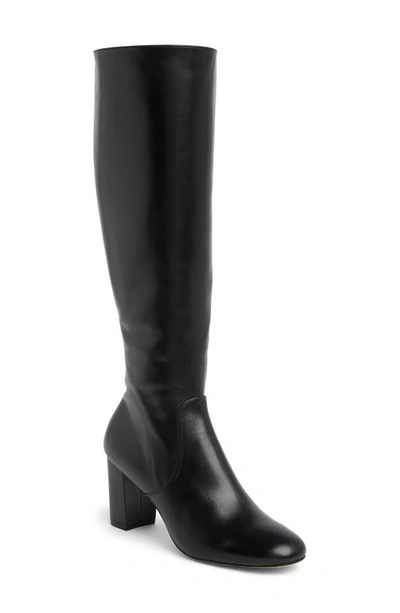 Stuart Weitzman Sofia Knee-high Boot In Black Smooth Calf