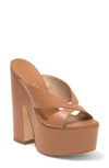 Stuart Weitzman Miami Sohi 145 Platform Sandal In Tan