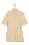 Travismathew Travis Mathew The Zinna Polo Shirt In Heather Pale Banana