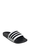 Adidas Originals Gender Inclusive Adilette Comfort Sport Slide Sandal In White/ Black/ Black