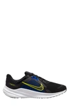 Nike Quest 5 Road Running Shoe In Black/ Voltage/ Blue/ White