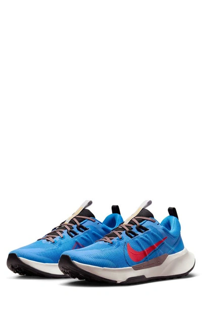 Nike Juniper Trail 2 Running Shoe In Light Photo Blue/ Track Red