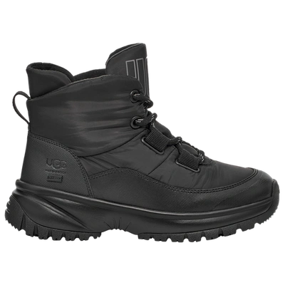 Ugg 25mm Yose Puffer Hiking Boots In Black