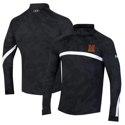 Under Armour Black Maryland Terrapins Gameday Camo Quarter-zip Top