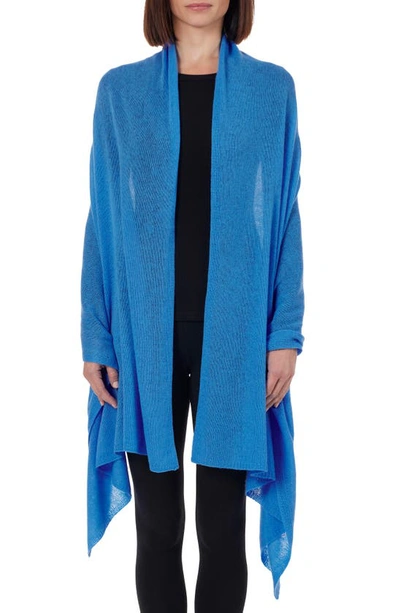 Stewart Of Scotland Cashmere Featherweight Scarf In Sky Blue