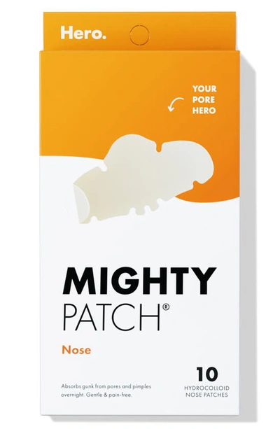 Hero Mighty Patch Nose 10-pack Hydrocolloid Nose Patches In White