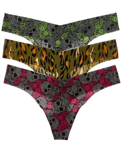 Commando 3pk Classic Print Thong In Multi