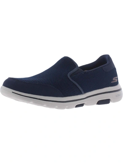 Skechers Beeline Mens Walking Textured Slip-on Sneakers In Blue