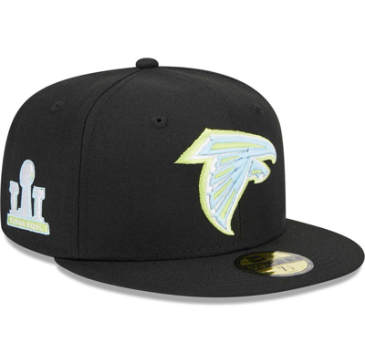 New Era Black Atlanta Falcons Multi 59fifty Fitted Hat