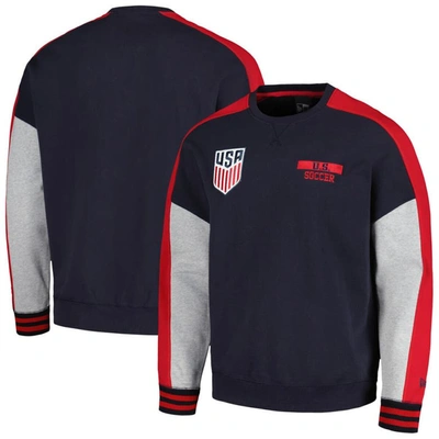 5th And Ocean By New Era 5th & Ocean By New Era Navy Usmnt Athleisure Pullover Sweatshirt