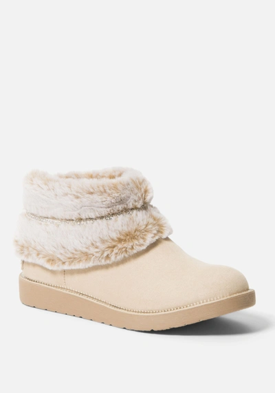 Bebe Nayeli Boots In Sand Sudette