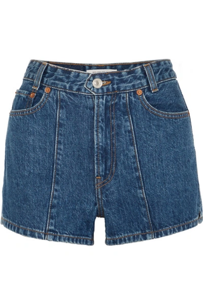 Solid & Striped + Re/done The Venice Denim Shorts In Mid Denim