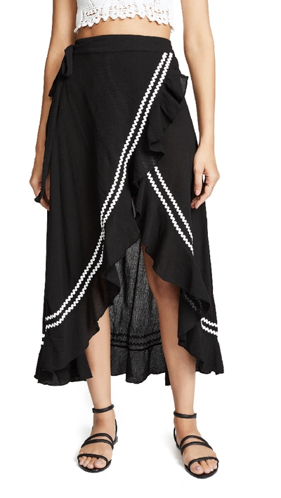 9seed Solana Skirt In Black/white