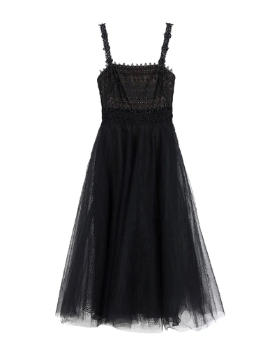 Marchesa Notte 3/4 Length Dresses In Black