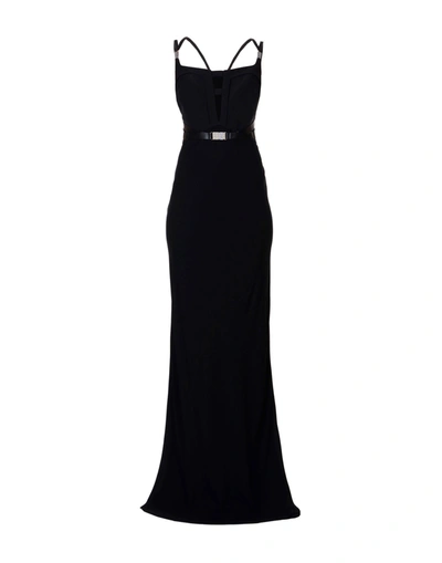 Versace Long Dresses In Black