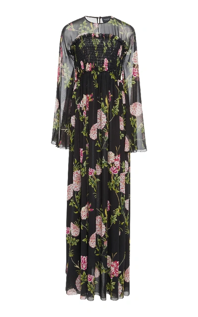 Giambattista Valli Floral-print Silk-chiffon Maxi Dress