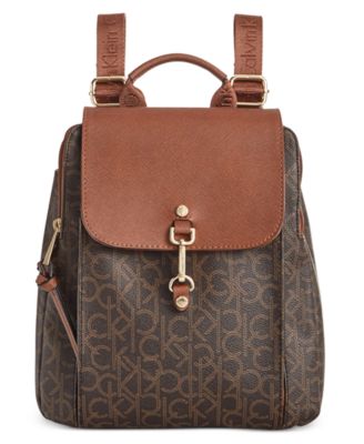 Calvin Klein Hudson Monogram Backpack In Brown/khaki/luggage Saff ...