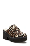 Matisse Kelly Clog In Zebra Print Calf Hair