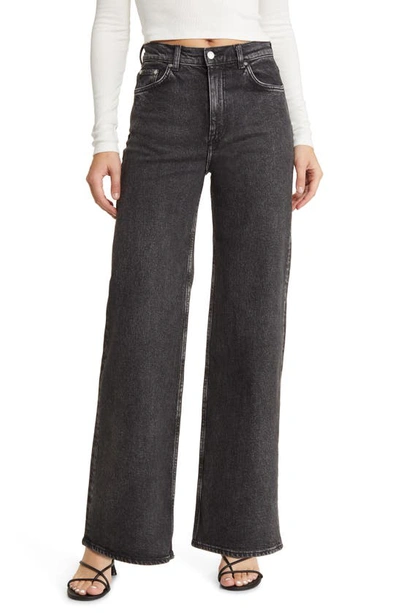& Other Stories Wide Leg Jeans In Salt And Pepper