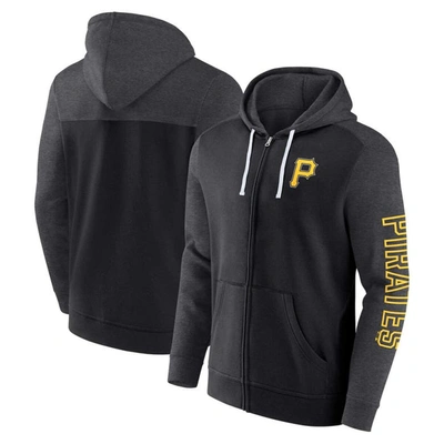Fanatics Branded Black Pittsburgh Pirates Offensive Line Up Full-zip Hoodie