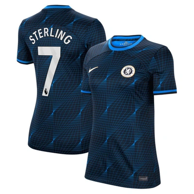 Nike Raheem Sterling Chelsea 2023/24 Stadium Away  Women's Dri-fit Soccer Jersey In Blue