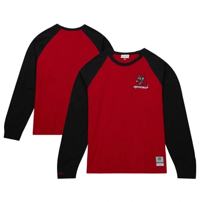 Mitchell & Ness Men's  Crimson Alabama Crimson Tide Legendary Slub Raglan Long Sleeve T-shirt