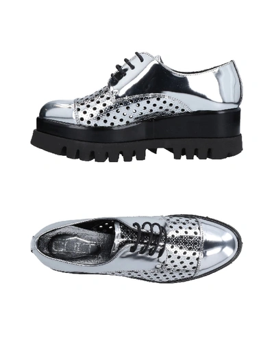 Cult Lace-up Shoes In Silver