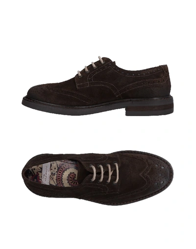 Dama Laced Shoes In Dark Brown