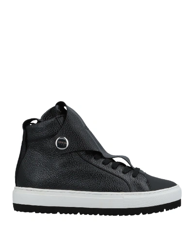 Armani Jeans Sneakers In Black