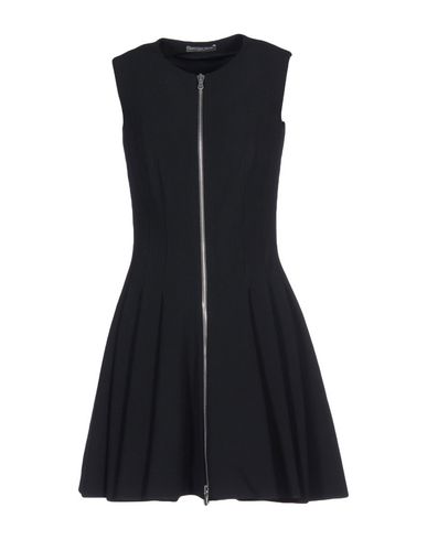 Alexander Mcqueen Short Dress In Black | ModeSens