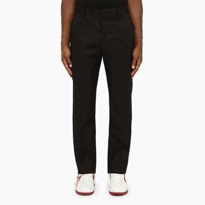 Off-white Off White™ Black Wool Slim Trousers