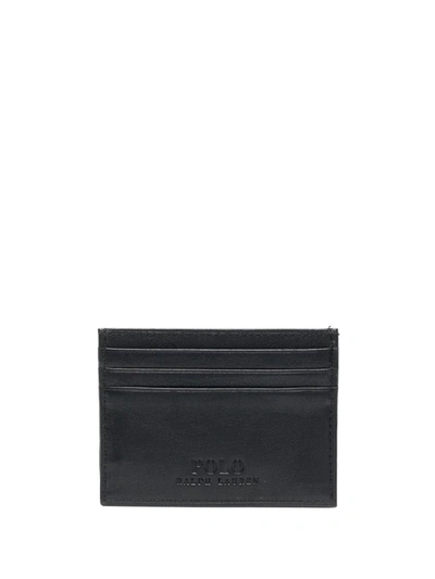 Ralph Lauren Leather Card Holder In Black